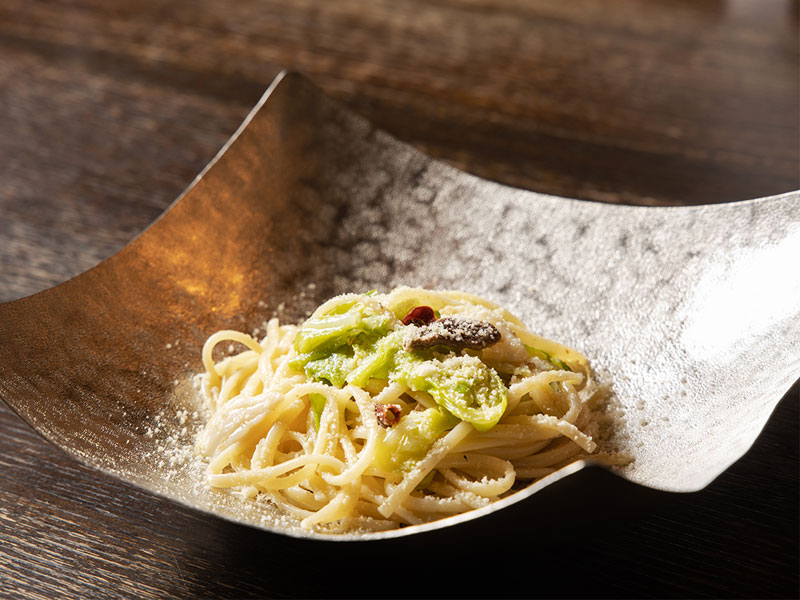 いわしアンチョビで春キャベツのパスタ